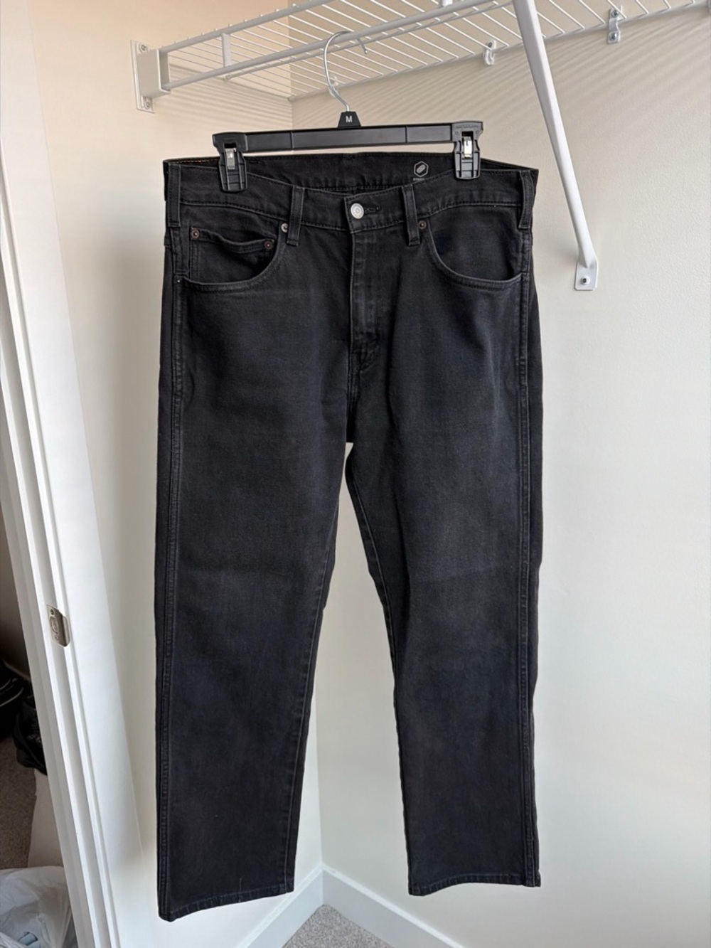 Levi's Black Straight Jeans